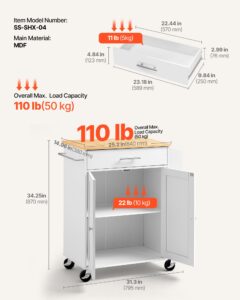 Köögisaare käru hoiuruumiga, 5 kg, 795 mm — pilt 3