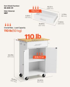 Köögisaare käru hoiuruumiga, 5 kg, 631 mm — pilt 3
