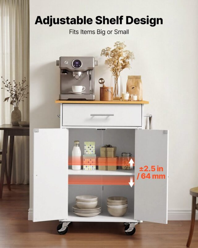 Köögisaare käru hoiuruumiga, 5 kg, 631 mm