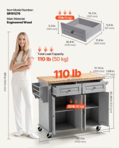 Köögisaare käru hoiuruumiga, 5 kg, 1110 mm — pilt 3