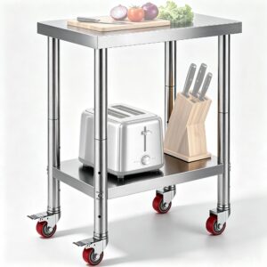 Roostevabast terasest töölaud 61,0 x 45,7 x 86,4 cm, 318 kg — pilt 1