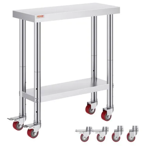 Roostevabast terasest töölaud 76,2 x 30,5 x 86,4 cm, 318 kg