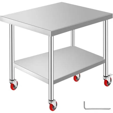 Roostevabast terasest töölaud 91,4 x 76,2 x 86,4 cm, 318 kg