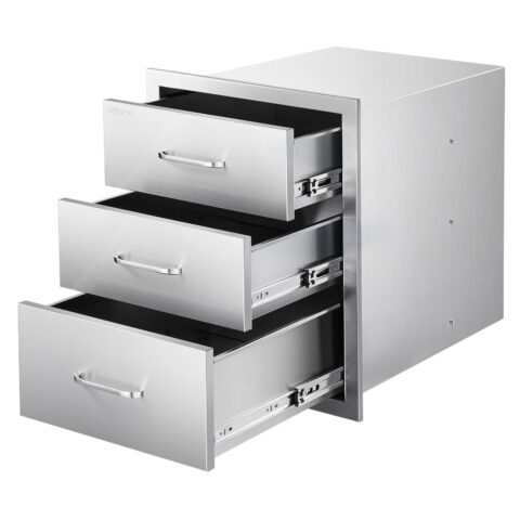 Outdoor Kitchen Drawers 46.0 cmW x 59.0 cmD x 59.0 cmH, 20 kg, 12,7 cm