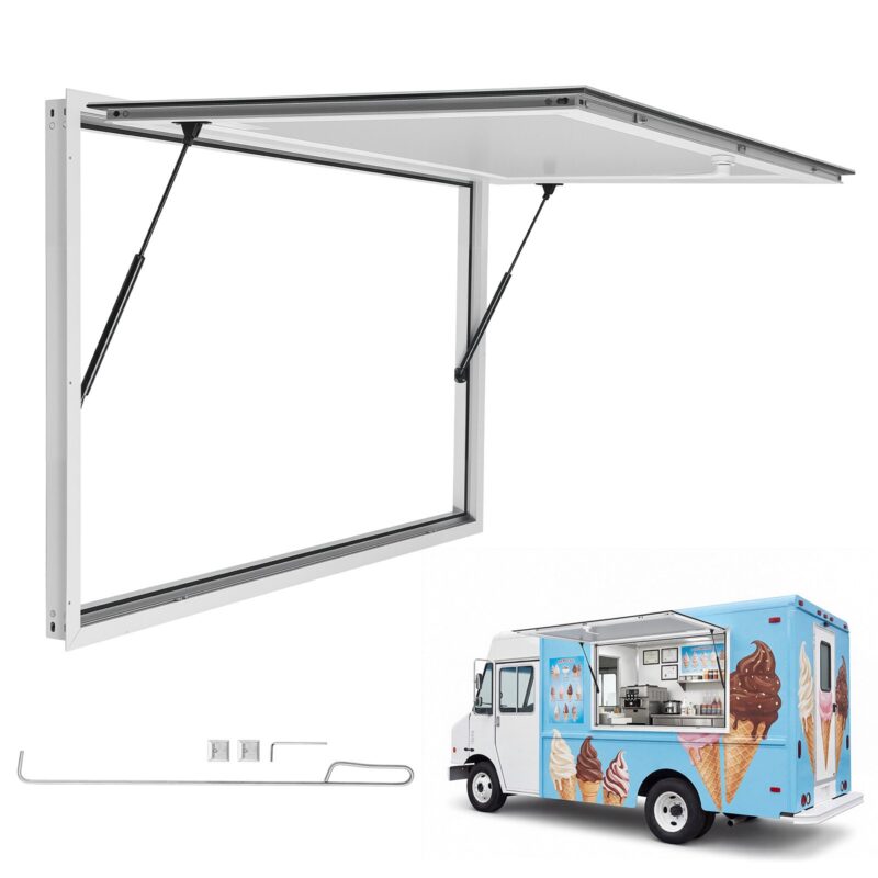 Concession Window 1220x915mm Aluminum Alloy Frame Service Window, 1220 x 915 mm