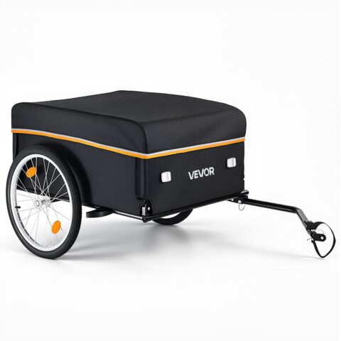 Bike Cargo Trailer 59 kg Load Heavy-Duty Bicycle Wagon Cart Folding, 508 mm