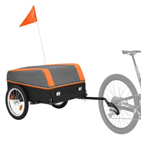 Bike Cargo Trailer 40 kg Heavy-Duty Bicycle Wagon Rear Axle Mount, 406 mm
