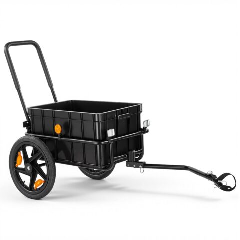 Bike Cargo Trailer 45 kg 5.08 cm-1 Pushcart Heavy-Duty Bicycle Wagon, 5,08 cm, 178 mm