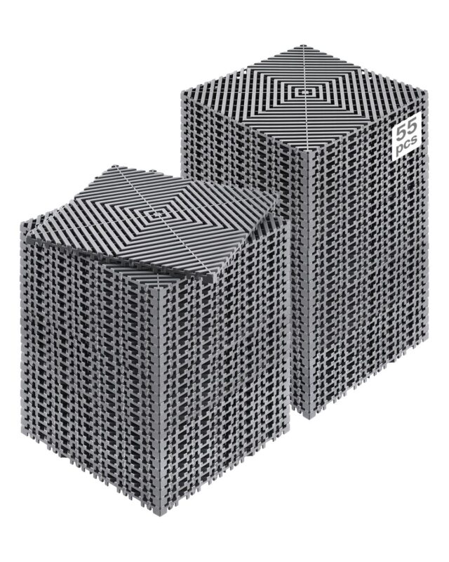 Interlocking Drainage Mat, 30,5 x 30,5 cm, 55 tk