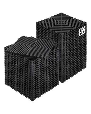 VEVOR Omavahel ühendatav drenaažimatt, 30,5 x 30,5 cm, 50 tk, must