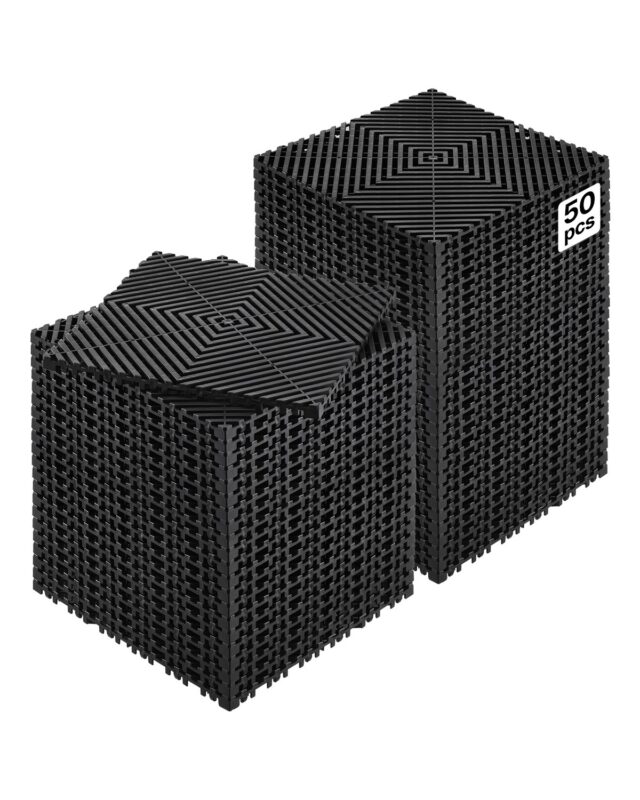 Interlocking Drainage Mat, 30,5 x 30,5 cm, 50 tk