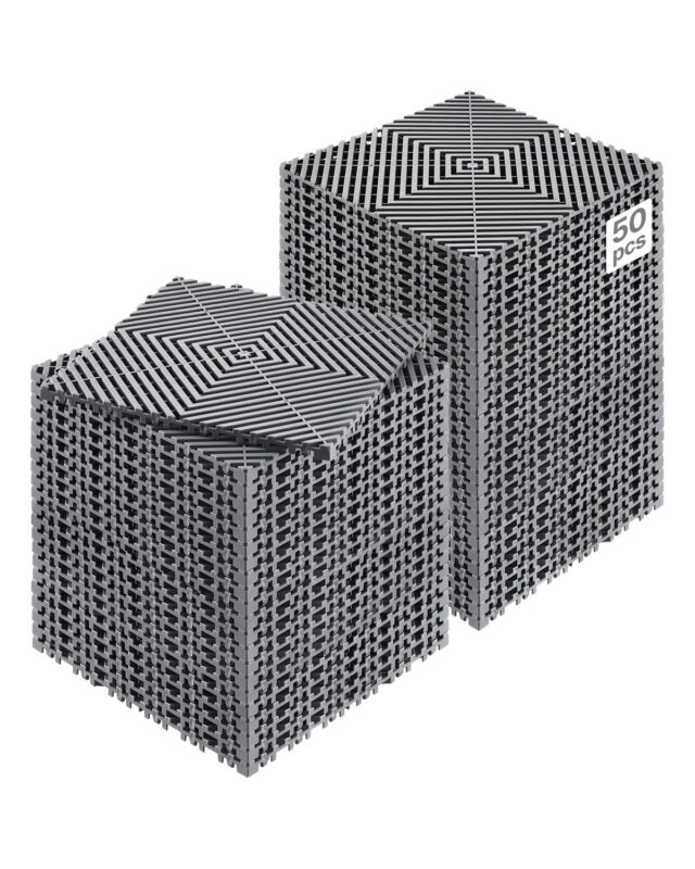Interlocking Drainage Mat, 30,5 x 30,5 cm, 50 tk