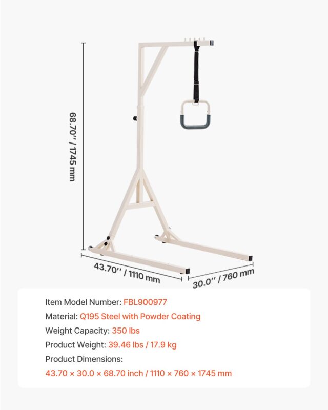 Trapetsvarras voodis liikumiseks, 159 kg