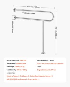 WC-turvapiire, 136 kg, 80,0 cm — pilt 7