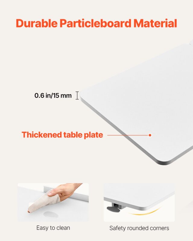 VEVOR Voodi kohal laud, 30 kg, valge