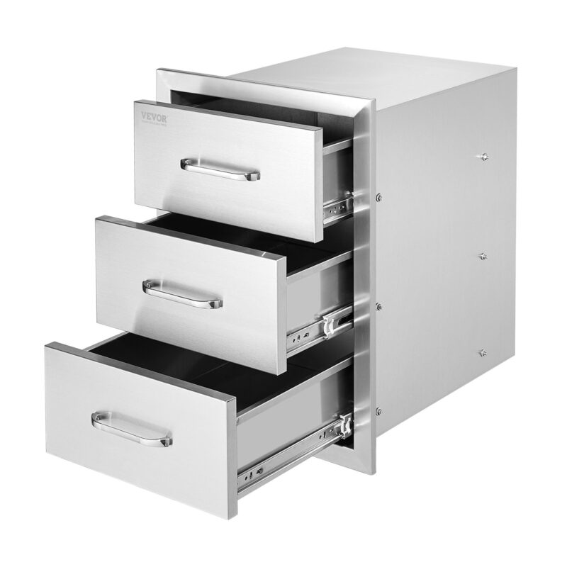 Outdoor Kitchen Drawers 16" W x 21.5" H x 18" D, 360 x 505 x 460 mm
