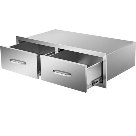 Outdoor Kitchen Drawers 30" W x 10" H x 20" D, 710 x 208 x 530 mm, 14 kg