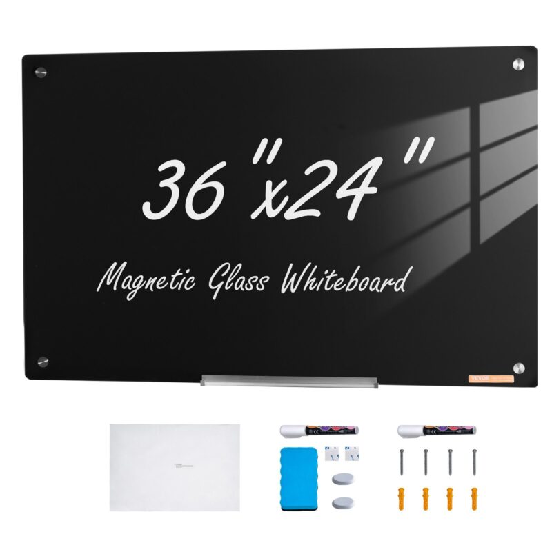 Magnetic Glass Whiteboard, 91,4 x 61,0 cm, 0,4 mm
