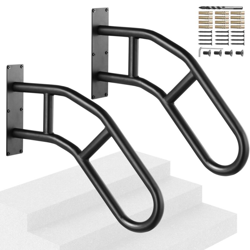 Handrails for Outdoor Steps, 73,7 cm, 240 kg, 2 tk