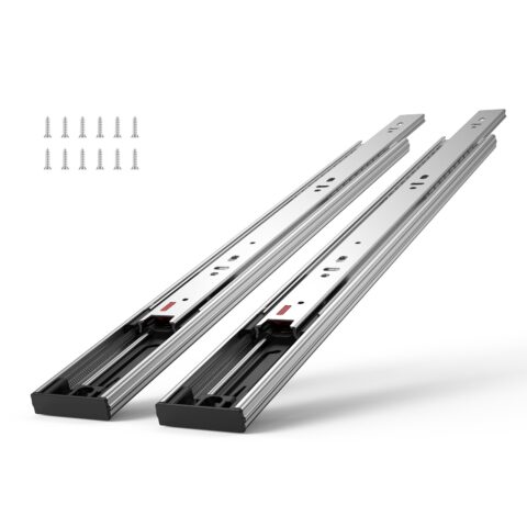 6 Pairs of 558.8mm Drawer Slides Side Mount Rails, 558,8 mm, 45,4 kg