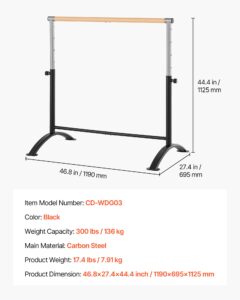 VEVOR Balletitang, 136 kg, 1190×695×1125 mm — pilt 7
