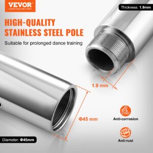 VEVOR Professionaalne tantsupost, 200 kg, 45 mm, 2750×390×390 mm — pilt 2