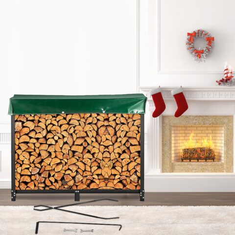 Firewood Log Rack, 590 kg, 2,44 m