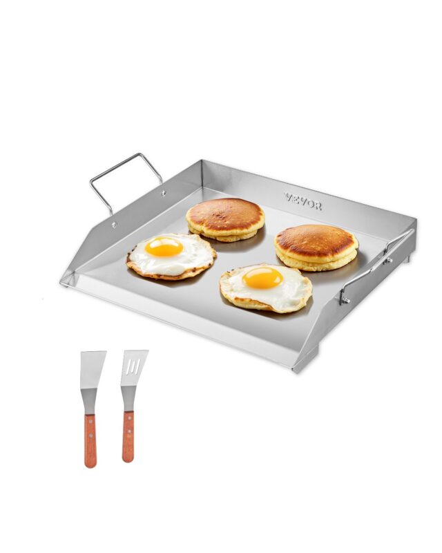Stainless Steel Griddle, 45,7 x 40,6 cm, 4,30 kg