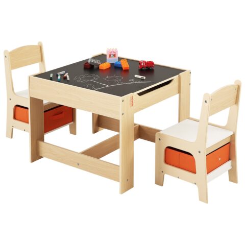 Kids Table and 2 Chairs Set, 49,9 kg, 61 x 61 x 48,3 cm