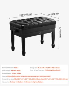 Reguleeritav klaveripink, 181 kg, 750 x 360 x 515 mm — pilt 7