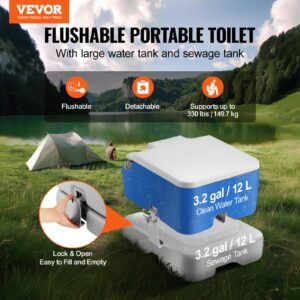 Kaasaskantav tualett telkimiseks koos kandekotiga, 149,7 kg, 12,1 L — pilt 2