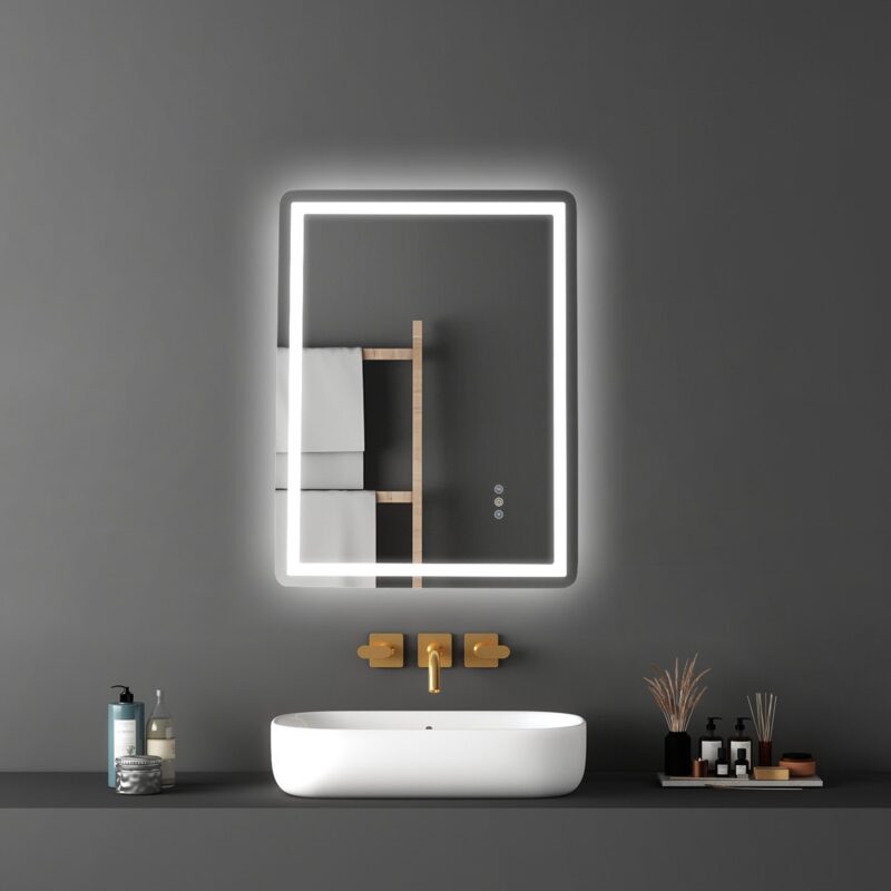LED vannitoapeegel, 60 x 80 cm