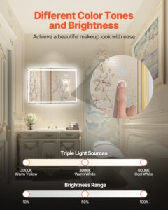 LED vannitoapeegel, 70 x 100 cm — pilt 2