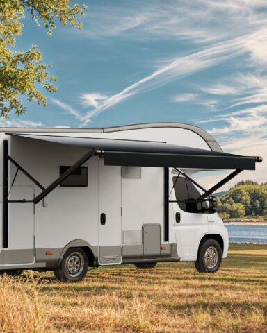 Motorized RV Awning Complete Kit, 5,49 x 2,44 m, 5,08 cm