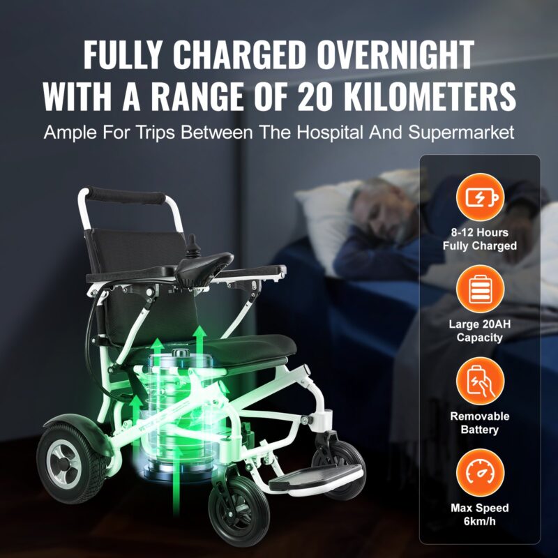 Kokkupandav elektriline ratastool mootoriga elektritool 136 kg 50,8 cm lai iste, 136,08 kg