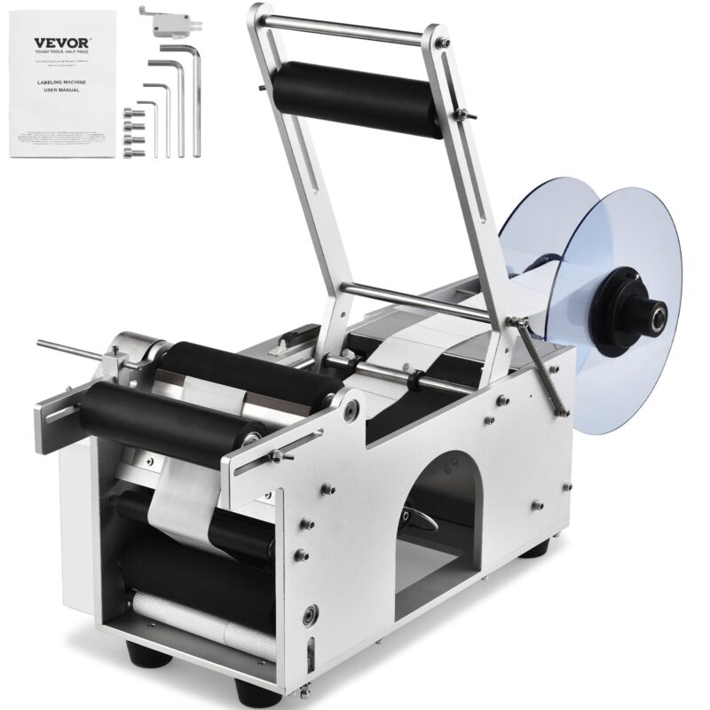 Semi-Automatic Round Labeling Machine, 12 cm, 50 tk