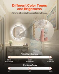LED vannitoapeegel, 60 cm — pilt 2