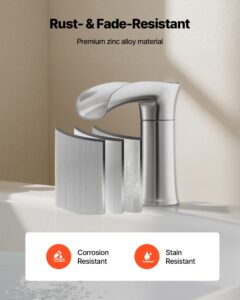 VEVOR Rooma vannisegisti, hõbe, 160×57×225 mm — pilt 4
