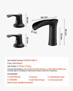 VEVOR Rooma vannisegisti, matt, 160×57×225 mm — pilt 7