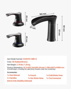 VEVOR Rooma vannisegisti, õliga, 160×57×225 mm — pilt 7