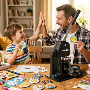 VEVOR Nööbivalmistusmasin, 5,71 cm, 500 tk, 9,8 kg — pilt 8