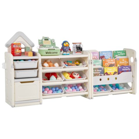 Kids Toy Storage with Bookshelf, 5 kg, 4 tasandit