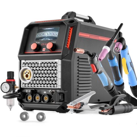 12.7 cm-1 Plasma Cutter Welder Combo - CUT/TIG/Gas MIG/Flux MIG/MMA, 12,7 cm
