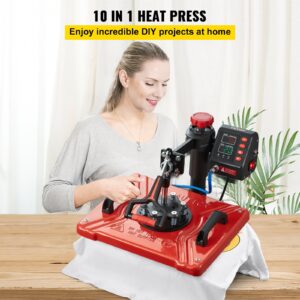 Kuumpress 30,5x38,1 cm 10-ühes kuumpress 1000W kuumpress 360° pöörlemise ja eemale — pilt 2