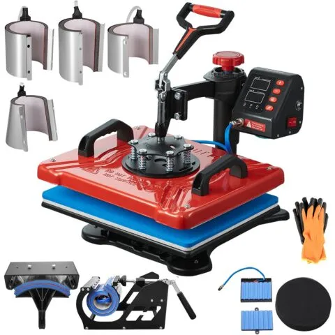 Kuumpress 30,5x38,1 cm 10-ühes kuumpress 1000W kuumpress 360° pöörlemise ja eemale