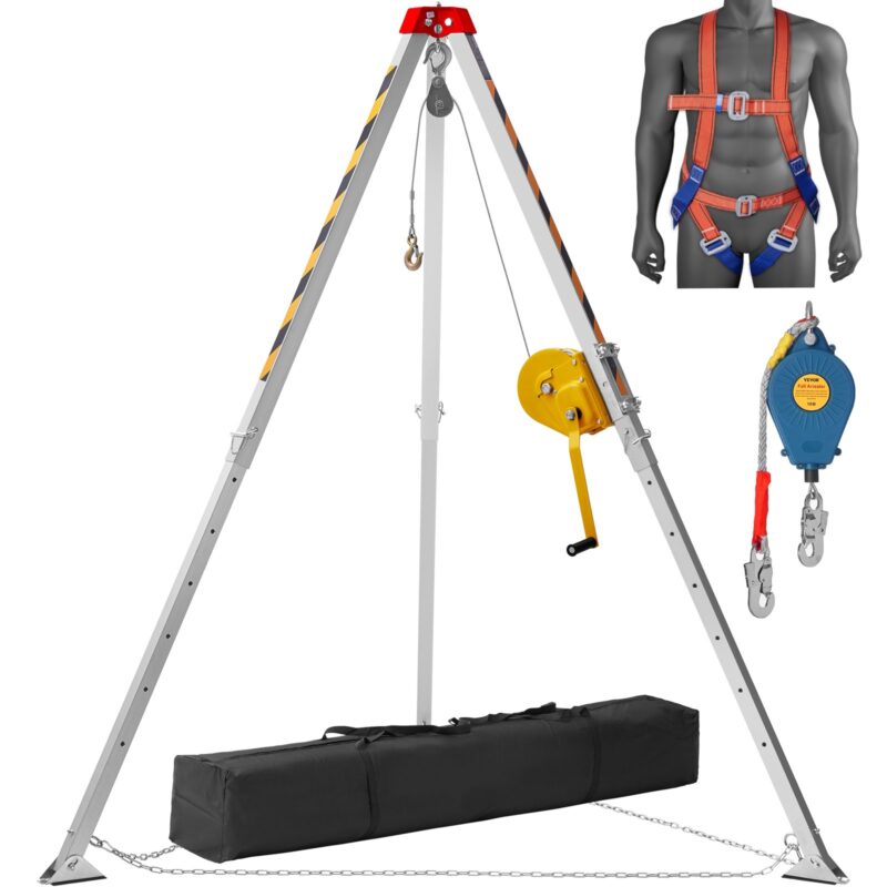Confined Space Tripod Kit, 816 kg, 816,4 kg, 2,13 m