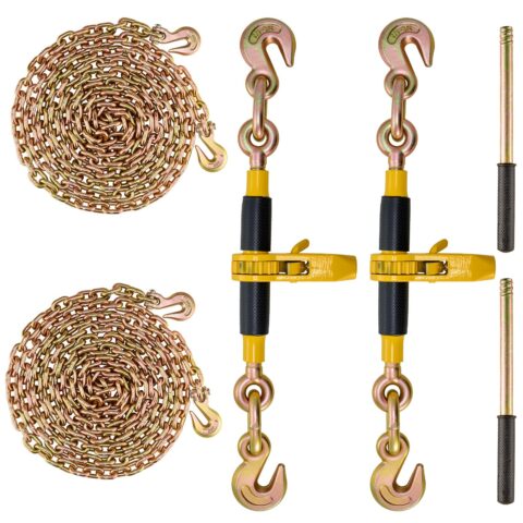 Ratchet Chain Binder 2PCS, 2 tk, 1,27 cm, 5443 kg