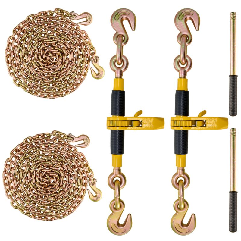 Ratchet Chain Binder 2PCS, 2 tk, 1,27 cm, 5443 kg