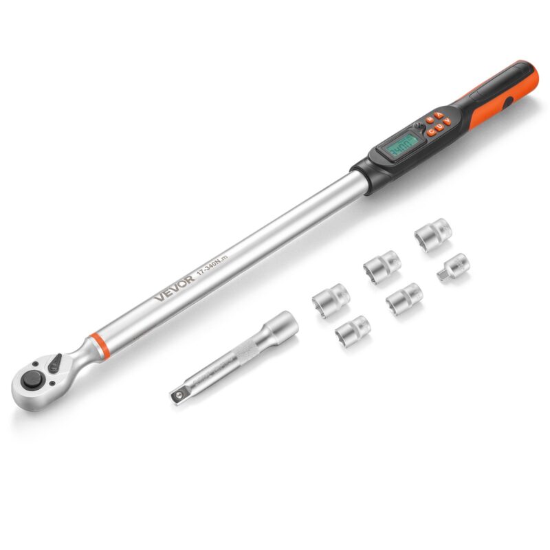 Torque Wrench Set 1.27 cm Drive Digital Torque Wrench 4 Display Units, 1,27 cm