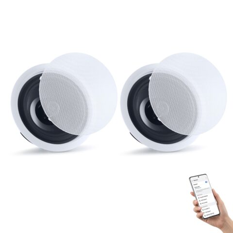 Bluetooth Ceiling Speakers, 203,2 mm, 50 W